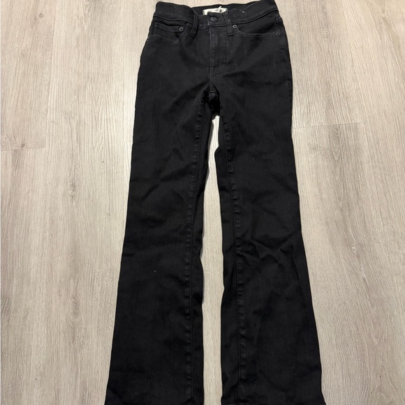 Madewell Denim - Madewell Women's Black Mid Rise Kick Out Jeans